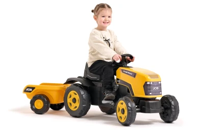 Falk Šlapací traktor JCB s vlečkou