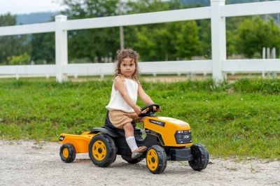 Falk Šlapací traktor JCB s vlečkou