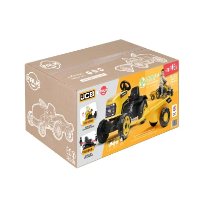 Falk Šlapací traktor JCB s vlečkou