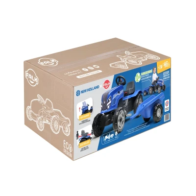 Falk Šlapací traktor New Holland s vlečkou