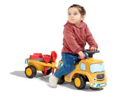 Falk Traktor Baby JCB s volantom, klaksónom a prívesom