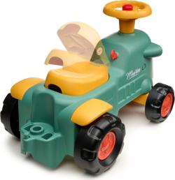 Falk traktor baby Maurice zelený vintage s prívesom