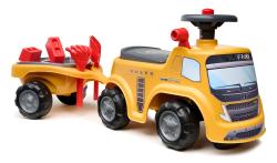 Falk Traktor volvo FMX s volantem, klaksonem a přívěsem