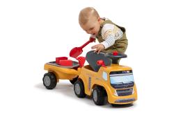 Falk Traktor volvo FMX s volantom, klaksónom a prívesom