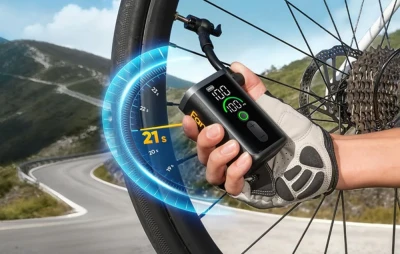 Fanttik X11 Ace černá se žlutými detaily cyklistická pumpa