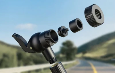 Fanttik X11 Ace černá se žlutými detaily cyklistická pumpa