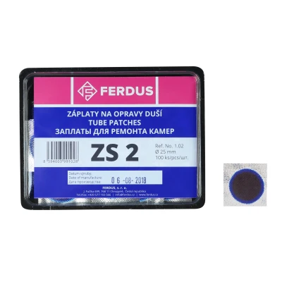 FERDUS Lepení-záplata ZS2 kulatá 25mm box 100ks FERDUS Lepení-záplata ZS2 kulatá 25mm box 100ks