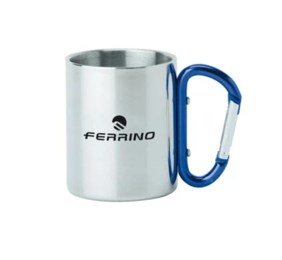 Ferrino Cup with Snap Hook nerezový hrnek
