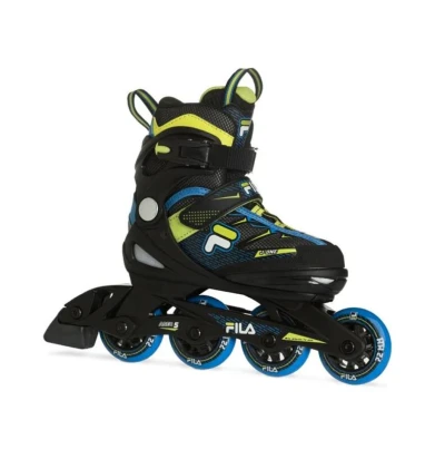 Fila J-One Boy Combo 3-Set Blue/Lime dětské kolečkové brusle + sleva 200,- na příslušenství