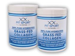 FitSport Nutrition 2x 100% Pure Hydrolyzed Grass-Fed Collagen 400g - Hydrolyzovaný Kolagén FitSport Nutrition 2x 100% Pure Hydrolyzed Grass-Fed Collagen 400g - Hydrolyzovaný Kolagén