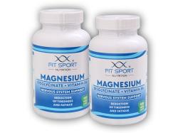 FitSport Nutrition 2x Magnesium Bisglycinate + Vitamin B6 120 vege caps