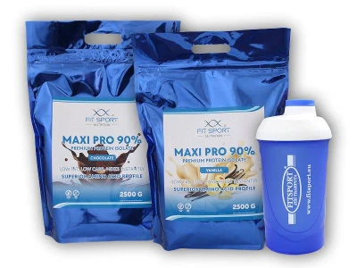 Fit Sport Nutrition 2x Maxi Pro 90% 2500g + šejkr Fitsport Fit Sport Nutrition 2x Maxi Pro 90% 2500g + šejkr Fitsport