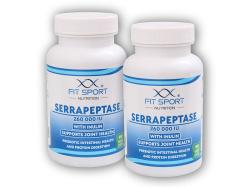 FitSport Nutrition 2x Serrapeptase 260.000 IU with Inulin 90 vege caps