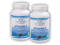 Fit Sport Nutrition 2x Vitamín C 1000mg s Šípkami 120 veg. tabliet