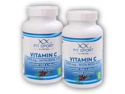 Fit Sport Nutrition 2x Vitamin C 1000mg with Rose Hips 120 v.tabs Fit Sport Nutrition 2x Vitamin C 1000mg with Rose Hips 120 v.tabs