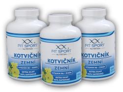 FitSport Nutrition 3x Kotvičník zemní 90% + Vitamin B6 + Zinek 150 kapslí