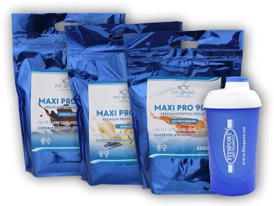 Fit Sport Nutrition 3x Maxi Pro 90% 2500g + šejkr Fitsport Fit Sport Nutrition 3x Maxi Pro 90% 2500g + šejkr Fitsport