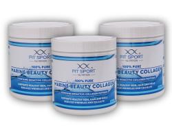 FitSport Nutrition 3x100% Pure Marine Beauty Collagen 250g Bioaktívny kolagén.peptidy VERISOL