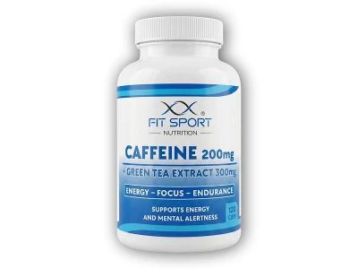 FitSport Nutrition Caffeine 200mg + Green Tea Extract 300mg 120 caps