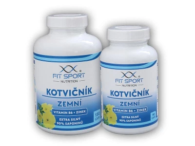 FitSport Nutrition Kotvičník zemní 90% + Vitamin B6 + Zinek 150 kapslí + 90 kapslí FitSport Nutrition Kotvičník zemní 90% + Vitamin B6 + Zinek 150 kapslí + 90 kapslí