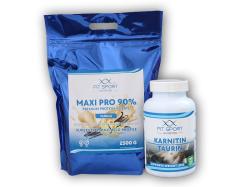 FitSport Nutrition Maxi Pro 2500g + Karnitin Taurin 120 cps