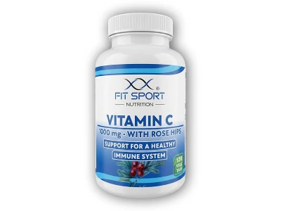 Fit Sport Nutrition Vitamin C 1000mg with Rose Hips 120 vege tabs
