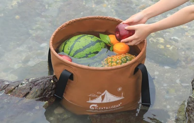 Flextail Flex Bucket 20 l hnědý skládací kbelík