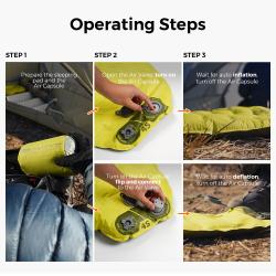 Flextail Ultra Light karimatka s bateriovou pumpou TINY Sleeping Pad R09 AVS - Mummy