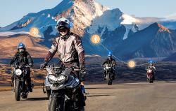 Fodsports Interkom pro motocykly FX8 Air ve dvou baleních (černý)