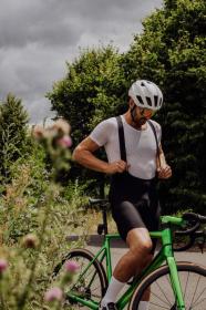 Force ACTION černé cyklokraťasy se šráky a vložkou POUZE L (VÝPRODEJ)