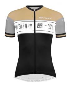 Force ANNIVERSARY LADY čierno-zlatý dámsky cyklistický dres POUZE S (VÝPREDAJ)
