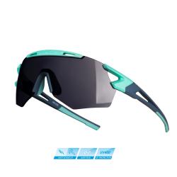 Force ARCADE mint-stormy blue cyklistické brýle - černá zrc. skla