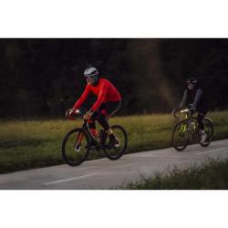 Force ASCENT černo-šedo-červené cyklokraťasy se šráky a vložkou