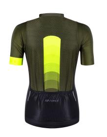 Force ASCENT zeleno-fluo cyklodres - kr. rukáv dres