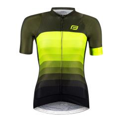 Force ASCENT zeleno-fluo cyklodres - kr. rukáv dres