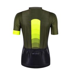 Force ASCENT zeleno-fluo cyklodres - kr. rukáv dres