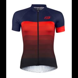 Force ASCENT modro-červený cyklodres - kr. rukáv dres