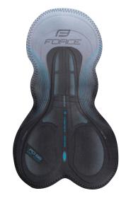 Force B51 černo-bílé cyklokraťasy se šráky a vložkou
