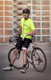 Force B51 černo-bílé cyklokraťasy se šráky a vložkou