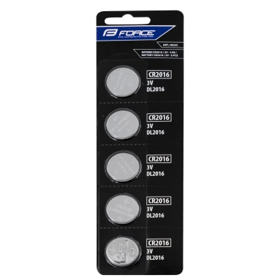 Force Baterie mincové CR2016 / 3V 1 x 5 ks Force Baterie mincové CR2016 / 3V 1 x 5 ks