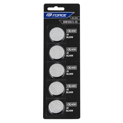 Force Baterie mincové CR2450 / 3V 1 x 5 ks Force Baterie mincové CR2450 / 3V 1 x 5 ks