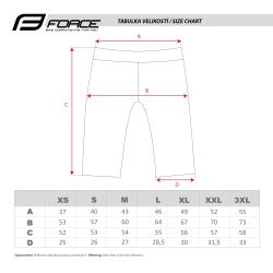 Force BLADE MTB černé cyklokraťasy bez vložky