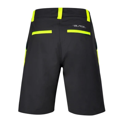 Force BLADE MTB černo-fluo cyklokraťasy s odnímatelnou vložkou