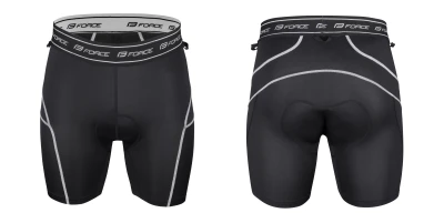 Force BLADE MTB černo-fluo cyklokraťasy s odnímatelnou vložkou