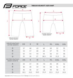 Force BLADE MTB červené šortky s odnímateľnou vložkou