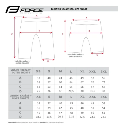 Force BLADE MTB tm.modré cyklokraťasy POUZE M (VÝPRODEJ)