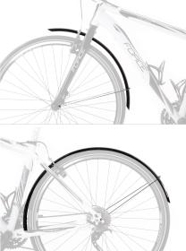 Force Blatníky Force48 Aluflex ECO trekking+vzpery, čierne