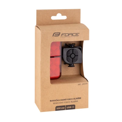 Force Blikačka zadní ALARM 300LM,36x LED, USB