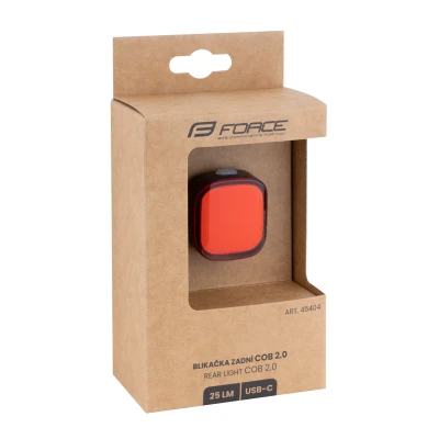 Force Blikačka zadní COB 2.0 25LM, 36 x LED, USB