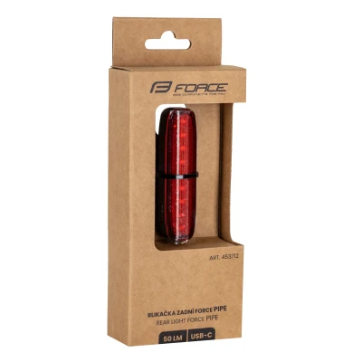 Force Blikačka zadní PIPE 50 LM, 9x LED, USB